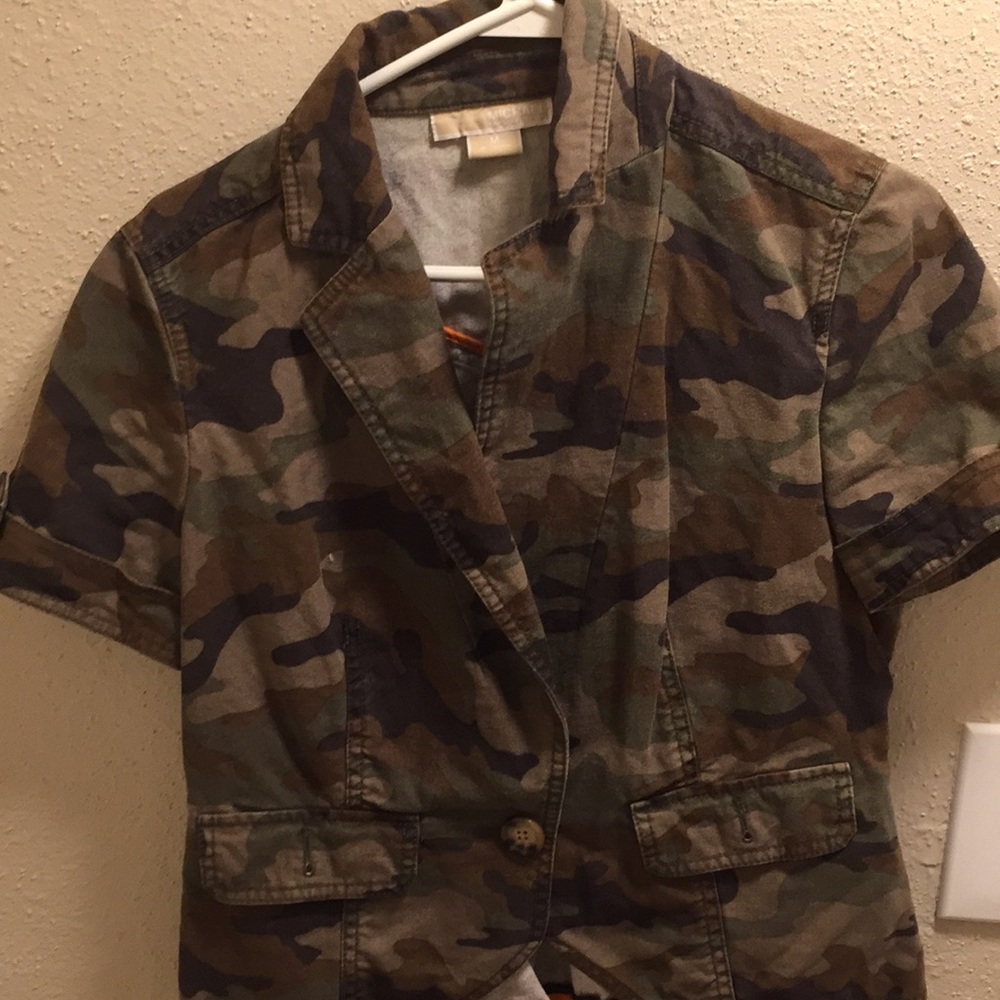 Michael kors camo blazer